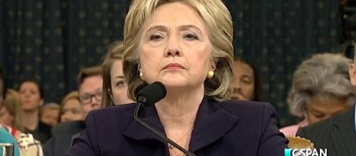 Clinton testifying before the House Select Committee on Benghazi. C-SPAN, Wikimedia Commons