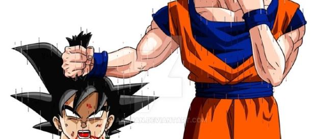 DEVIANTART GOKU SOSTENIENDO LA CABEZA DE BLACK DEVIANTART GOKU SOSTENIENDO LA CABEZA DE BLACK