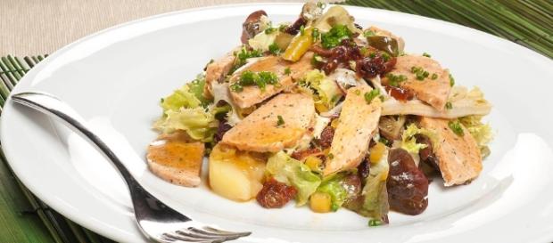 Receta de ensalada de pavo muy ligera Receta de ensalada de pavo muy ligera