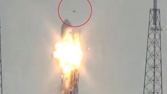 Frame estratto dal video dell'incidente del Falcon 9