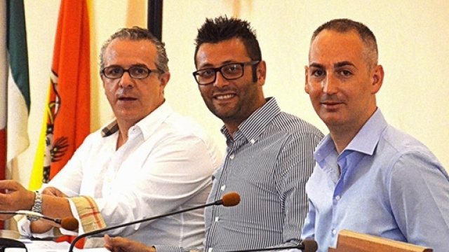 I consiglieri di opposizione Ferrero, Pintaldi e Rosa.