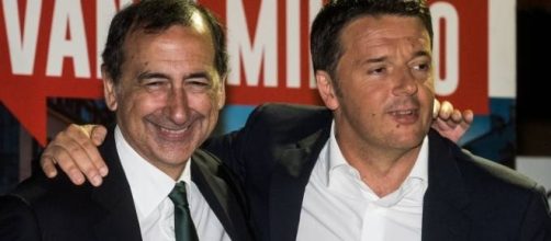Il Sindaco di Milano Giuseppe Sala e il Primo Ministro Matteo Renzi