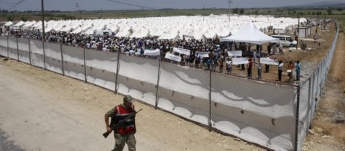 Uno dei tanti campi profughi dislocati in territorio turco