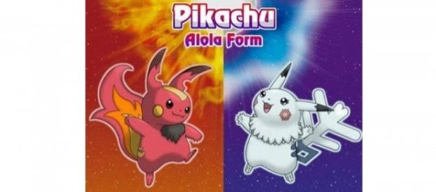 Estos son los Picachu Alola, hielo y fuego Estos son los Picachu Alola, hielo y fuego
