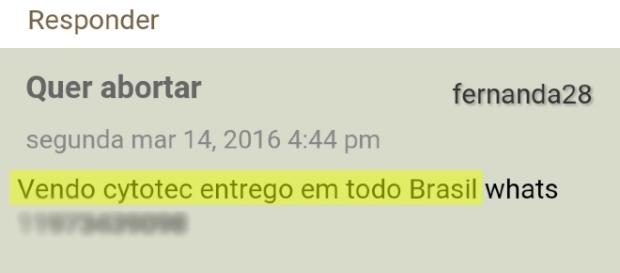 O anúncio é feito de forma simples. O telefone foi censurado para evitar possíveis danos O anúncio é feito de forma simples. O telefone foi censurado para evitar possíveis danos