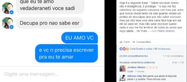 Pai pede desculpas por não saber escrever e viraliza Pai pede desculpas por não saber escrever e viraliza