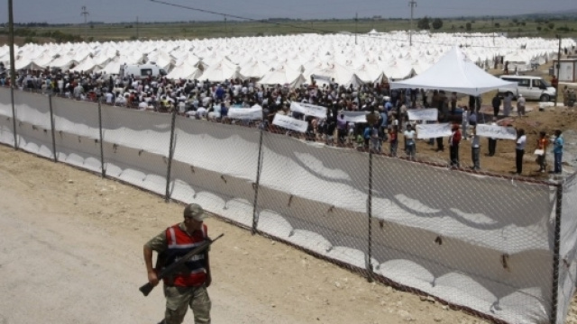 Uno dei tanti campi profughi dislocati in territorio turco