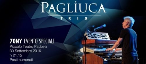 La locandina ufficiale del "70NY Evento Speciale - Pagliuca Trio"