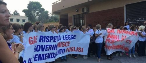 La protesta contro le assegnazioni provvisorie