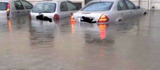 Bomba d'acqua sul Salento: tanta pioggia. Bomba d'acqua sul Salento: tanta pioggia.