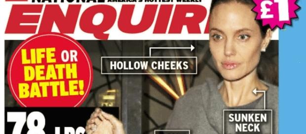 En mai dernier, le National Enquirer s'inquiétait de la santé d'Angelina Jolie qui n'aurait plus pesé que... 40 kg En mai dernier, le National Enquirer s'inquiétait de la santé d'Angelina Jolie qui n'aurait plus pesé que... 40 kg