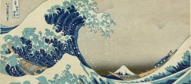 Il famoso quadro di Hokusai 'la grande onda' Il famoso quadro di Hokusai 'la grande onda'