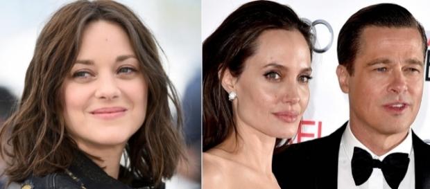 Marion Cotillard, Angelina Jolie e Brad Pitt. Marion Cotillard, Angelina Jolie e Brad Pitt.