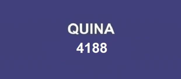 Sorteio 4188 da Quina realizado nesta terça-feira, dia 20 Sorteio 4188 da Quina realizado nesta terça-feira, dia 20