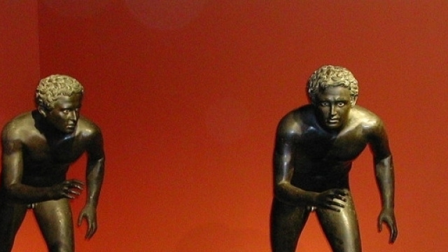 I Corridori, copie di originali databili al IV sec. a.c., Villa Papiri, Ercolano