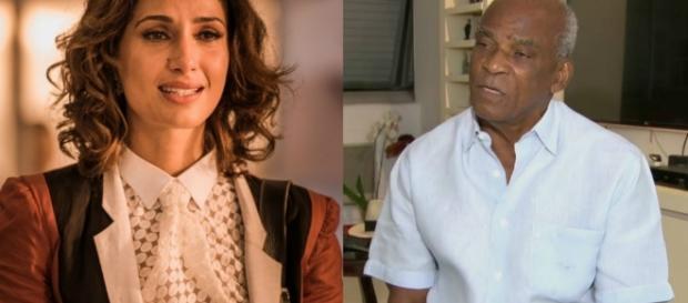 Camila Pitanga e o pai - Foto/Reprodução Camila Pitanga e o pai - Foto/Reprodução
