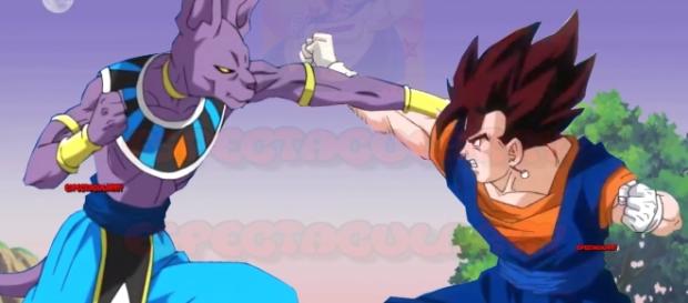 El dios de la destruccion vs Vegetto El dios de la destruccion vs Vegetto