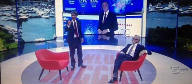 Gianluca Vacchi negli studi di Matrix Gianluca Vacchi negli studi di Matrix