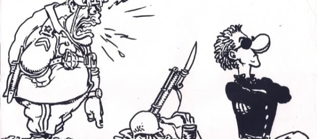 Una vignetta di Andrea Pazienza Una vignetta di Andrea Pazienza