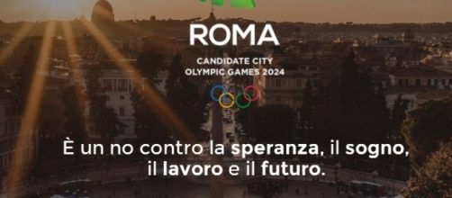 La pagina web ufficiale per la candidatura olimpica di Roma