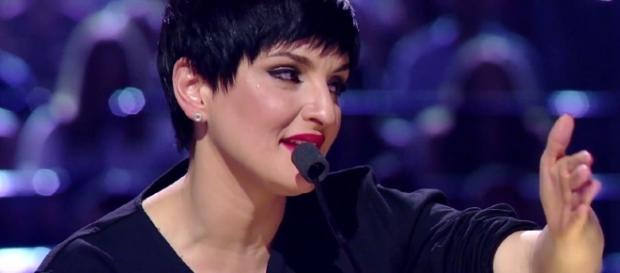 Arisa ad X-Factor, fonte: Sky TV Arisa ad X-Factor, fonte: Sky TV