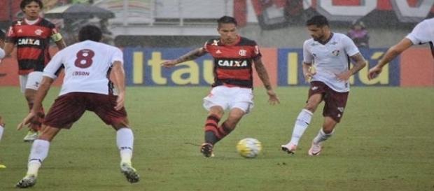 No primeiro turno, Fla-Flu foi disputado em Natal (Foto: Click RBS) No primeiro turno, Fla-Flu foi disputado em Natal (Foto: Click RBS)