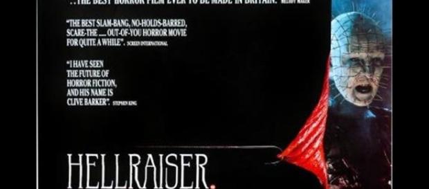 Poster for Hellraiser / Photo by Entertainment Film Distributors, creative commons via Wikipedia.com Poster for Hellraiser / Photo by Entertainment Film Distributors, creative commons via Wikipedia.com