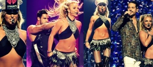 #BritneySpears rinasce con uno stralcio del 'Britney: Piece Of Me', sul palco dell'#iHeartRadioMusicFestival! #BlastingNews
