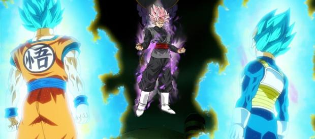 Black en su batalla contra vegeta y Goku en el futuro Black en su batalla contra vegeta y Goku en el futuro