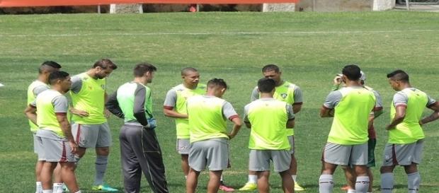 Orientados por Levir, jogadores encerram preparação para encarar o Corinthians (Foto: Hector Werlang / Globoesporte) Orientados por Levir, jogadores encerram preparação para encarar o Corinthians (Foto: Hector Werlang / Globoesporte)
