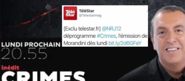 Certes, Télé Star – qui a rectifié depuis – a un peu rapidement « viré » Morandini de NRJ12. Mais c'est, semblerait-il, en cours Certes, Télé Star – qui a rectifié depuis – a un peu rapidement « viré » Morandini de NRJ12. Mais c'est, semblerait-il, en cours