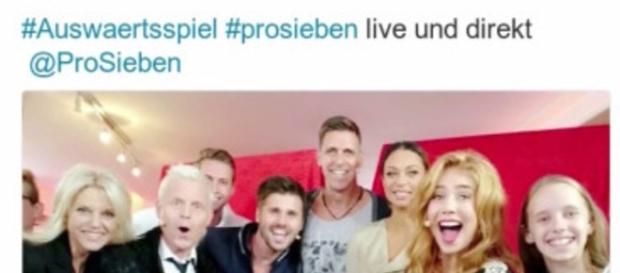 ,,Das Auswärtsspiel' - kein Heimspiel für ProSieben. Quelle: Twitter Palina Rojinski ,,Das Auswärtsspiel' - kein Heimspiel für ProSieben. Quelle: Twitter Palina Rojinski