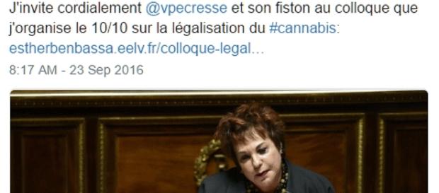Esther Benbassa (EELV) organise un colloque sur la légalisation du cannabis Esther Benbassa (EELV) organise un colloque sur la légalisation du cannabis
