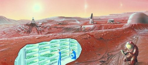 NASA concept of a future Mars colony