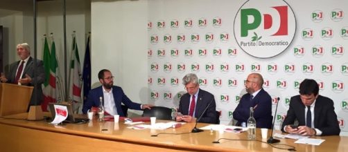 Riforma pensioni, Poletti parla ad iniziativa Pd, foto dalla pagina Facebook di Cesare Damiano