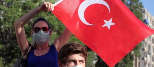 Manifestazione di piazza in Turchia.