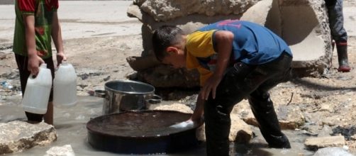 Il dramma delle risorse idriche nella città assediata di Aleppo, foto Remocontro
