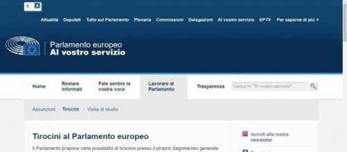 Tirocini retribuiti al Parlamento Europeo