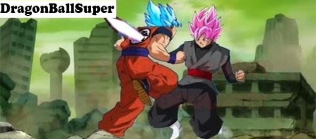 Black hace un daño a Goku lo que hace que se transforme Black hace un daño a Goku lo que hace que se transforme