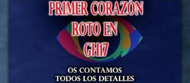 Primera ruptura en GH 17, vídeo en la noticia Primera ruptura en GH 17, vídeo en la noticia