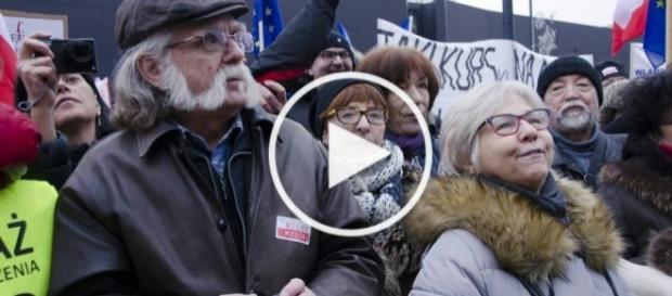 Skandaliczna wypowiedź działaczki KOD. Skandaliczna wypowiedź działaczki KOD.