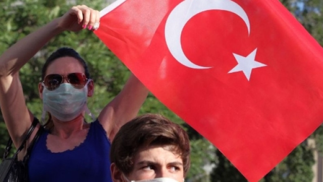 Manifestazione di piazza in Turchia.