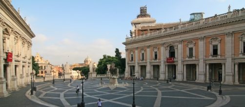 Una immagine del Campidoglio, la sede di rappresentanza del Comune di Roma