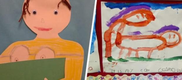 Desenhos feito por crianças que confundem Desenhos feito por crianças que confundem