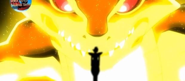 Gowasu frente a Zarama el gran dios Dragon Gowasu frente a Zarama el gran dios Dragon