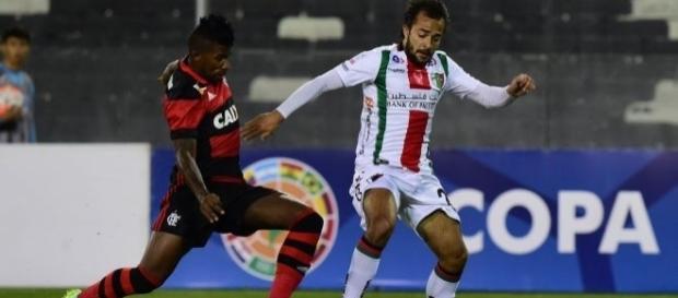 No Chile, o Flamengo venceu o Palestino por 1 a 0 e agora só precisa de um empate para se classificar. No Chile, o Flamengo venceu o Palestino por 1 a 0 e agora só precisa de um empate para se classificar.