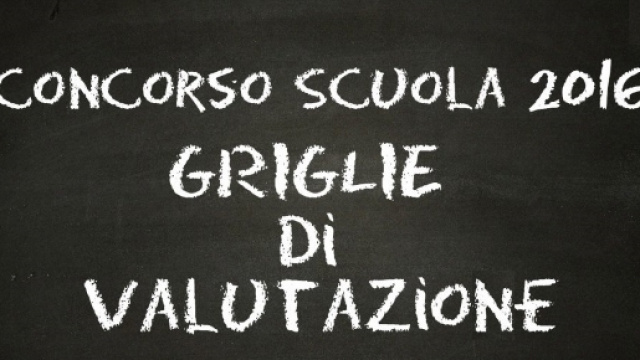 Concorso scuola docenti, ecco griglie ufficiali di valutazione ... - gildavenezia.it