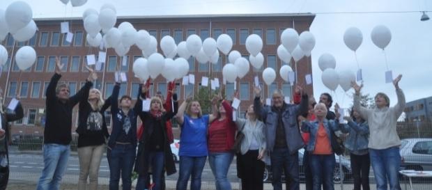 99 Luftballons stiegen für Pascal in den Saarbrücker Himmel. Foto: Standl 99 Luftballons stiegen für Pascal in den Saarbrücker Himmel. Foto: Standl