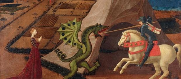 Paolo Uccello "San Giorgio e il Drago" 1440 circa. Paolo Uccello "San Giorgio e il Drago" 1440 circa.