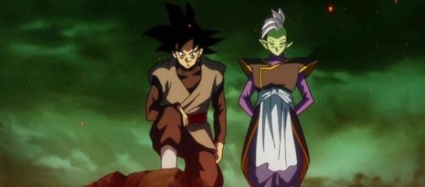Zamasu y Zamasu en el cuerpo de Goku Zamasu y Zamasu en el cuerpo de Goku